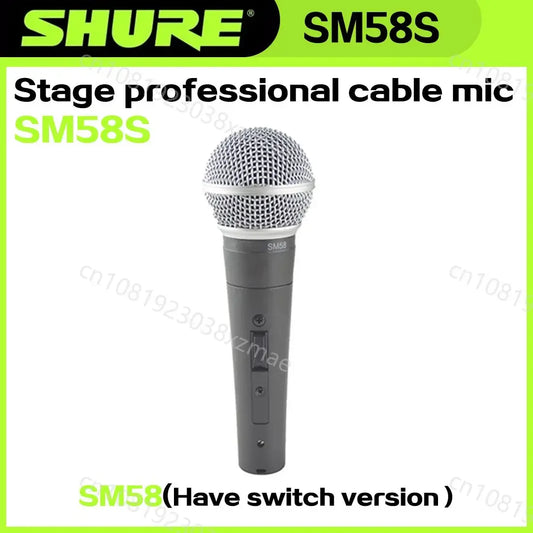 SHURE SM58 Microphone cardioïde légendaire haute qualité professionnelle DJ, Karaoke, live, scène