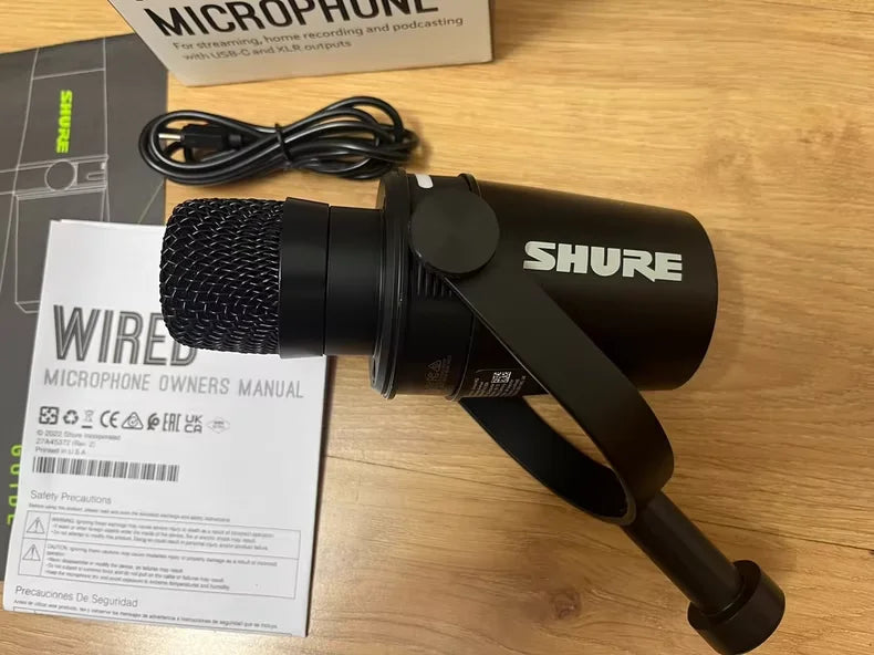 Shure MV7+ Microphone USB-C & XLR pour podcast