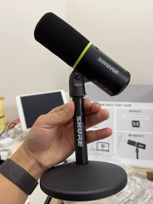 Shure MV6 – Microphone USB Dynamique Professionnel pour Gaming, Streaming & Studio